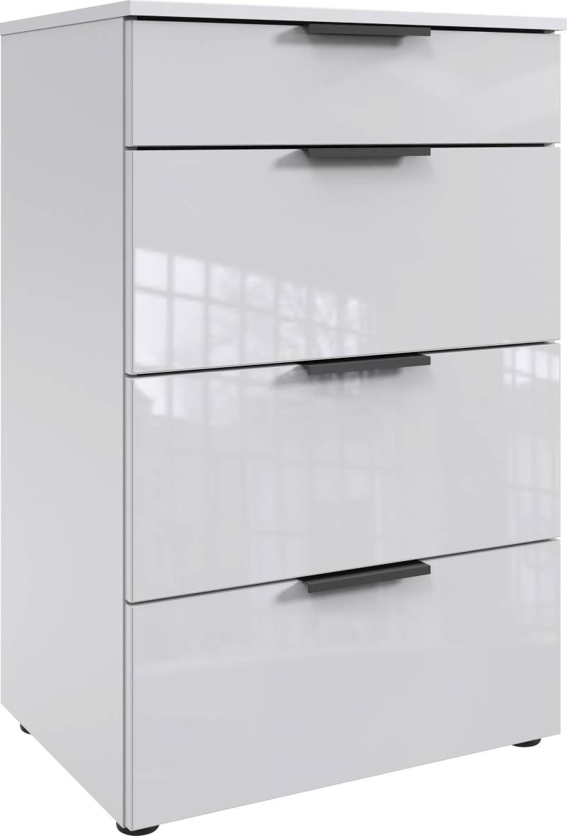 Wimex Schubkastenkommode »Level36 black C by fresh to go«, mit Glaselementen auf der Front, soft-close Funktion, 54cm breit von Wimex