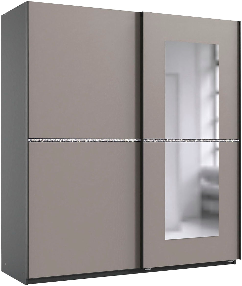 Wimex Schwebetürenschrank »Dundee, Glitzern und Funkeln im Schlafzimmer durch Strassdekor«, Kleiderschrank mit Spiegel, 180x64x198cm, Made in Germany Wimex Schwebetürenschrank »Dundee, Glitzern und Funkeln im Schlafzimmer durch Strassdekor«, Kleiderschrank mit Spiegel, 180x64x198cm, Made in Germany von Wimex
