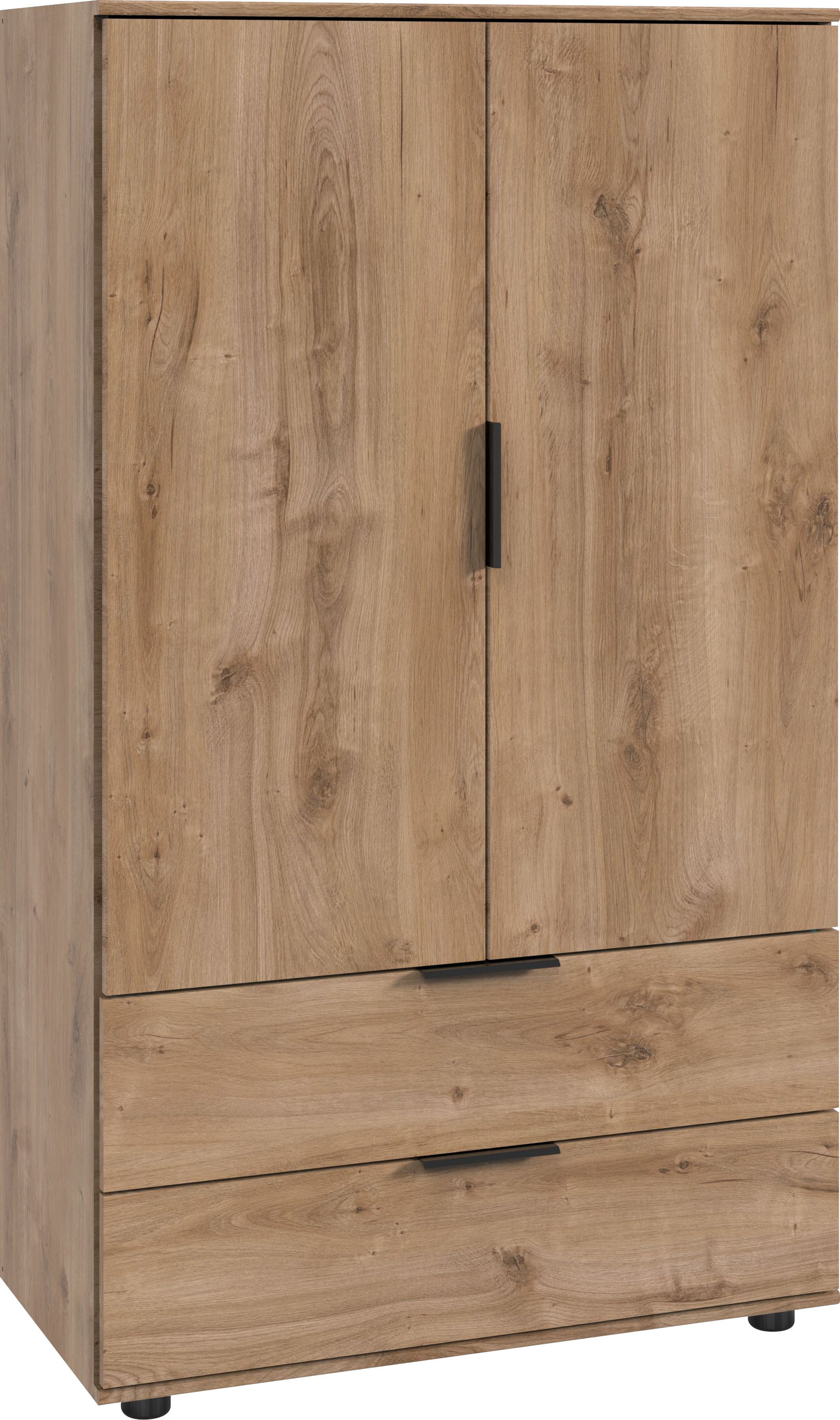 Wimex Wäscheschrank »Easy Plus Kleiderschrank Garderobe 2 Schubladen, 81 oder 130cm breit«, in verschiedenen Farben, moderne Optik mit schwarzen Metallgriffen Wimex Wäscheschrank »Easy Plus Kleiderschrank Garderobe 2 Schubladen, 81 oder 130cm breit«, in verschiedenen Farben, moderne Optik mit schwarzen Metallgriffen von Wimex