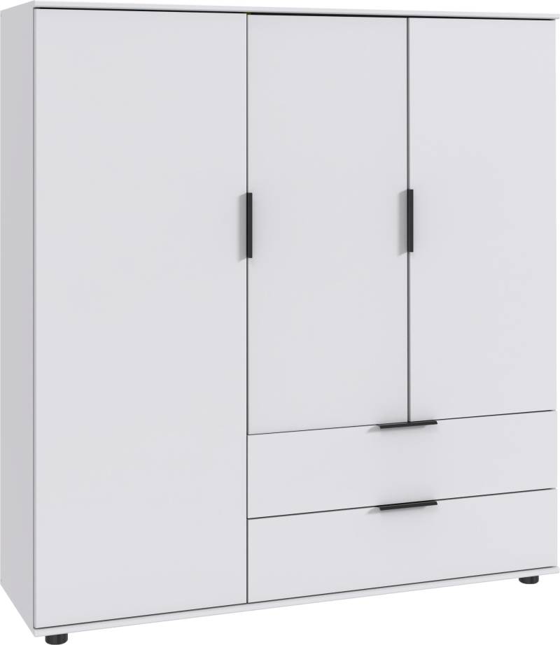 Wimex Wäscheschrank »Easy Plus Kleiderschrank Garderobe 2 Schubladen, 81 oder 130cm breit«, in verschiedenen Farben, moderne Optik mit schwarzen Metallgriffen von Wimex