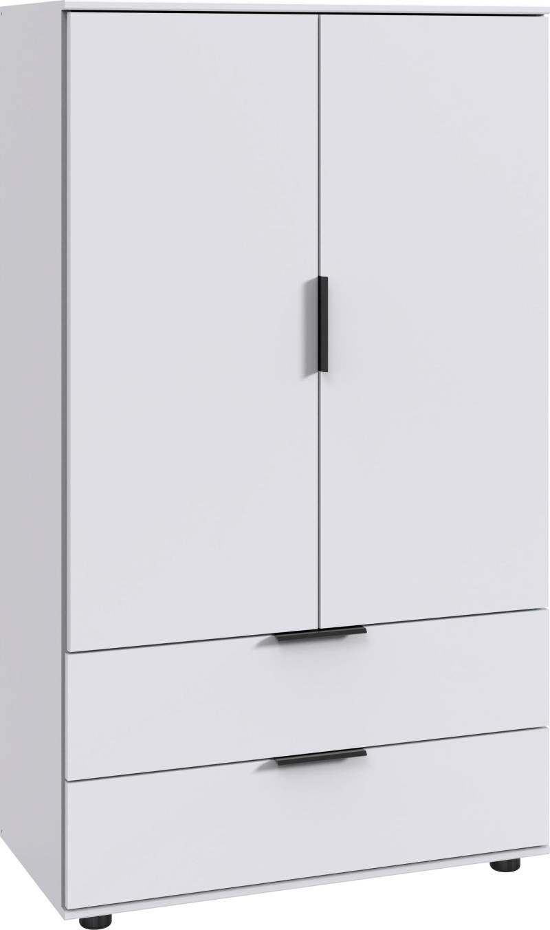 Wimex Wäscheschrank »Easy Plus Kleiderschrank Garderobe 2 Schubladen, 81 oder 130cm breit«, in verschiedenen Farben, moderne Optik mit schwarzen Metallgriffen von Wimex