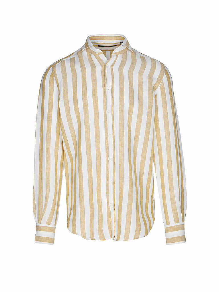 WINDSOR Leinenhemd Regular Fit  gelb | 41 von Windsor