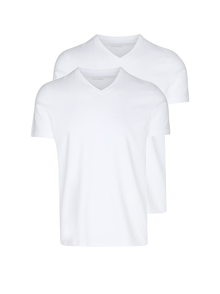 WINDSOR T-Shirt 2er Pkg. white weiss | XXL WINDSOR T-Shirt 2er Pkg. white weiss | XXL von Windsor