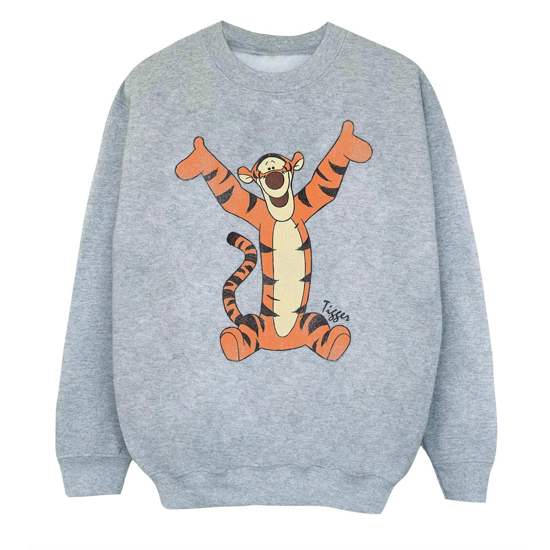 Classic Sweatshirt Jungen Grau 128 von Winnie the Pooh