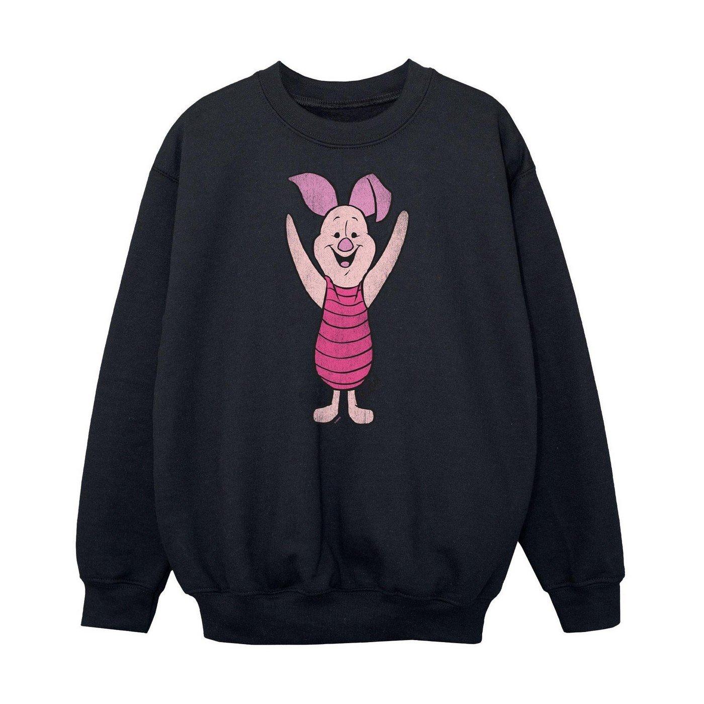 Classic Sweatshirt Mädchen Schwarz 128 von Winnie the Pooh