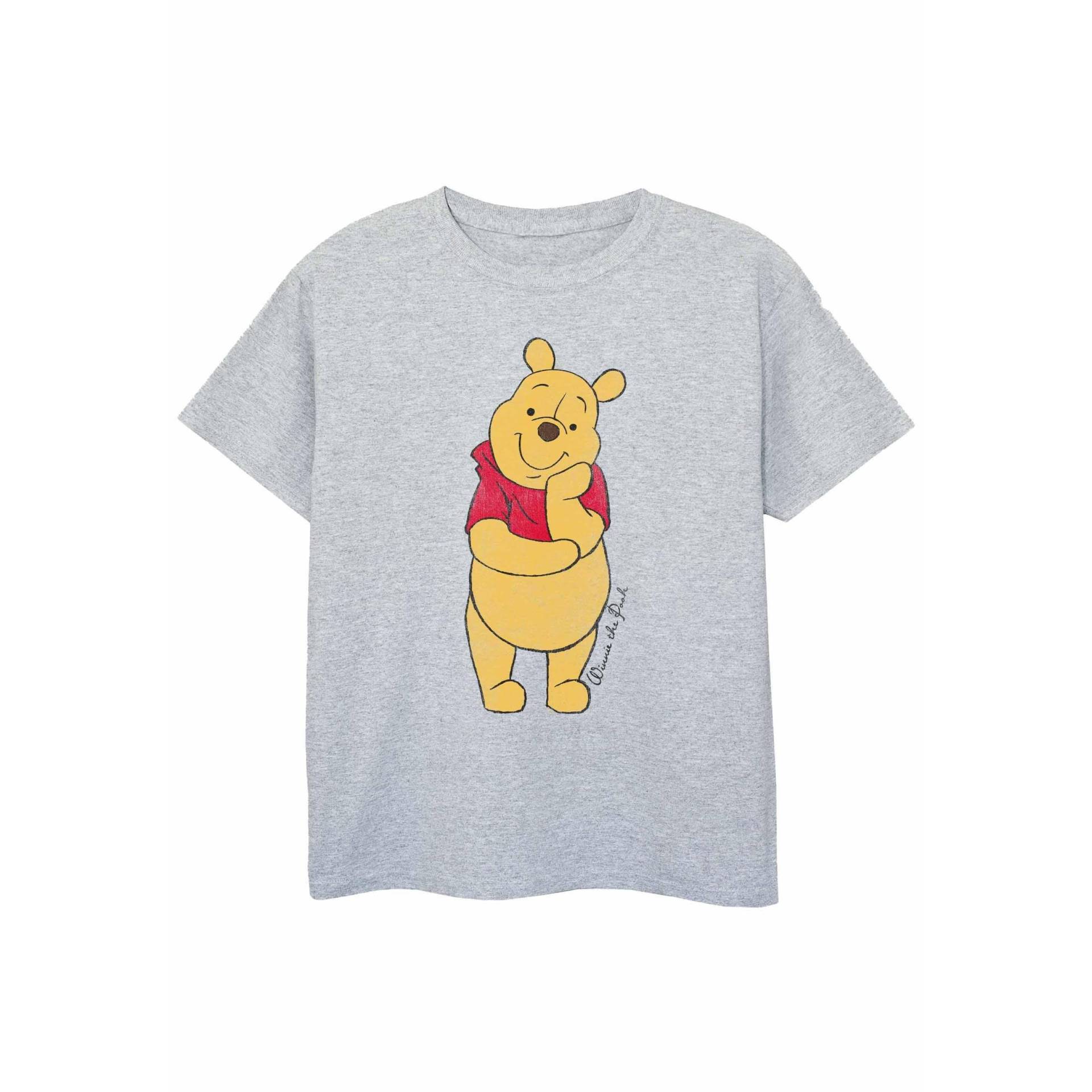 Classic Tshirt Jungen Grau 128 von Winnie the Pooh