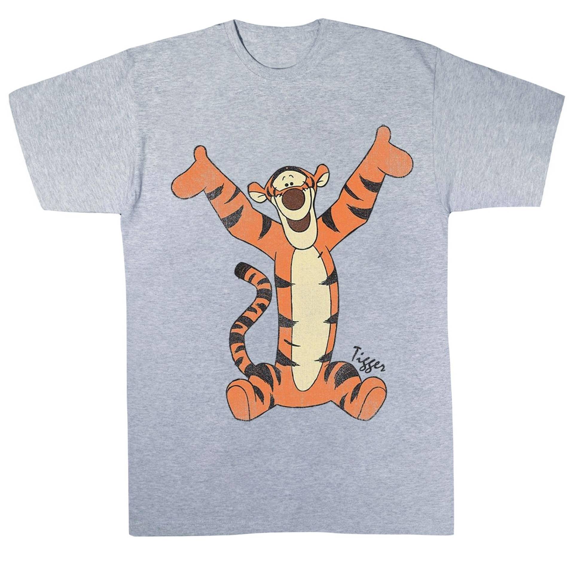 Classic Tshirt Mädchen Grau 116 von Winnie the Pooh