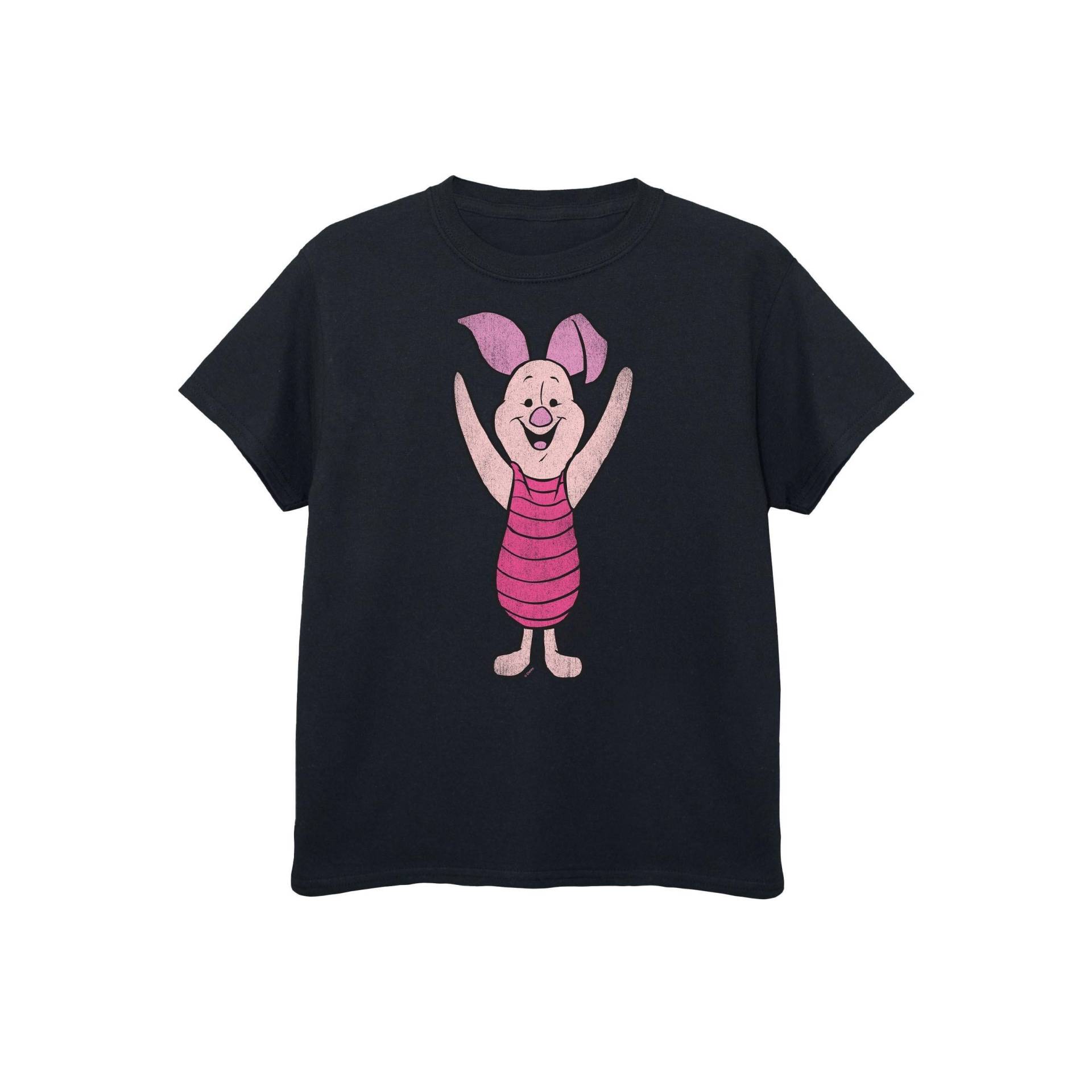 Classic Tshirt Mädchen Schwarz 116 von Winnie the Pooh