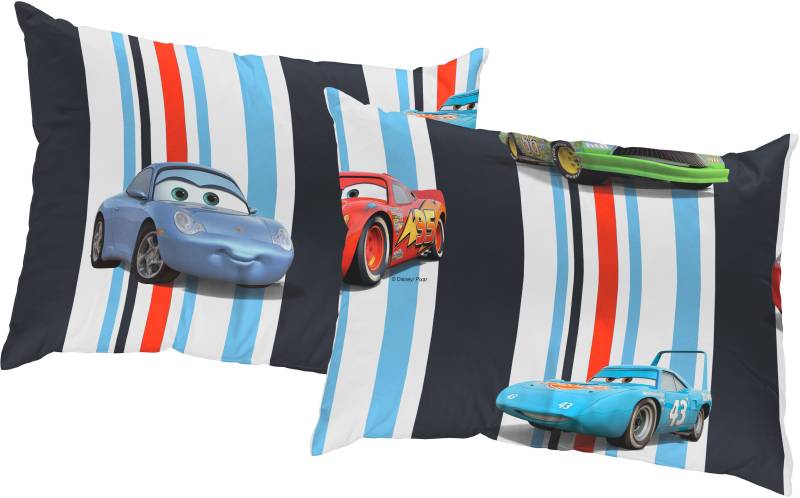 Wirth Dekokissen »Cars Stripes«, Walt Disney, Kissenhülle ohne Füllung, 2 Stück von Wirth
