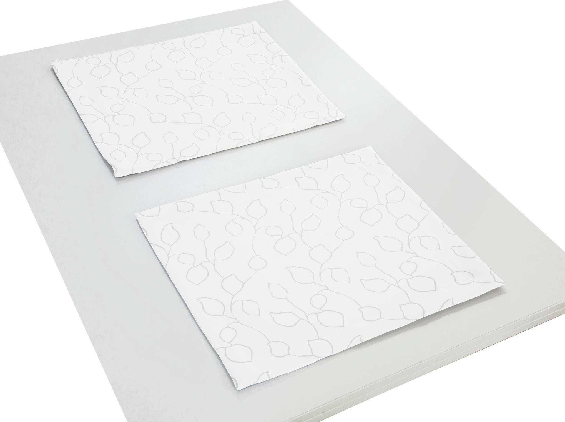 Wirth Platzset »Westport«, (2 St.), Made in Germany, Jacquard Dekostoff, Blatt-Design, Pflegeleicht von Wirth