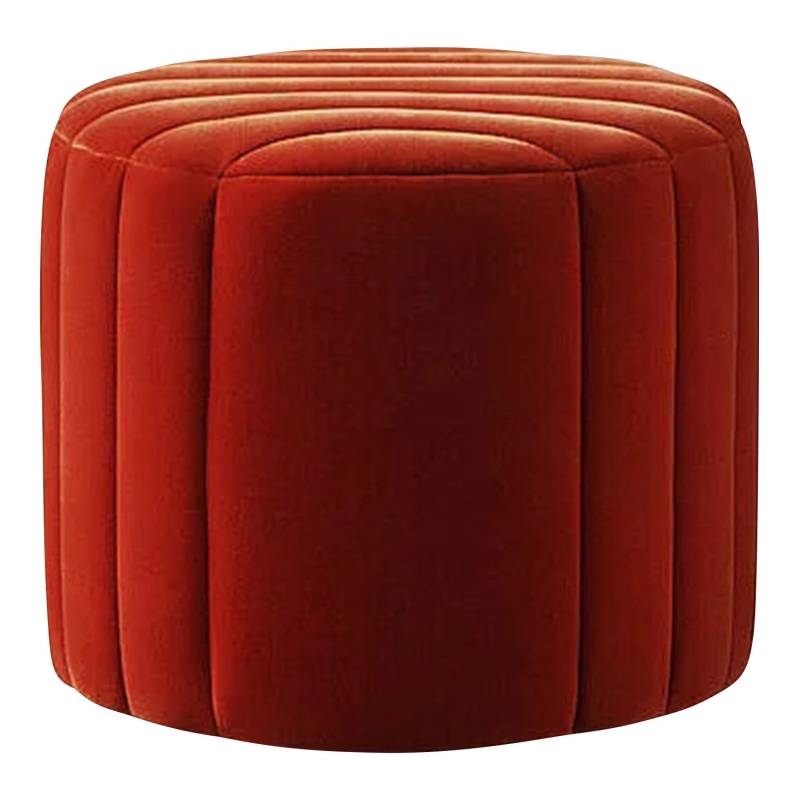 Adagio Pouf/Hocker, Grösse d. 45 cm, Bezug leder - nappa mocca von Wittmann