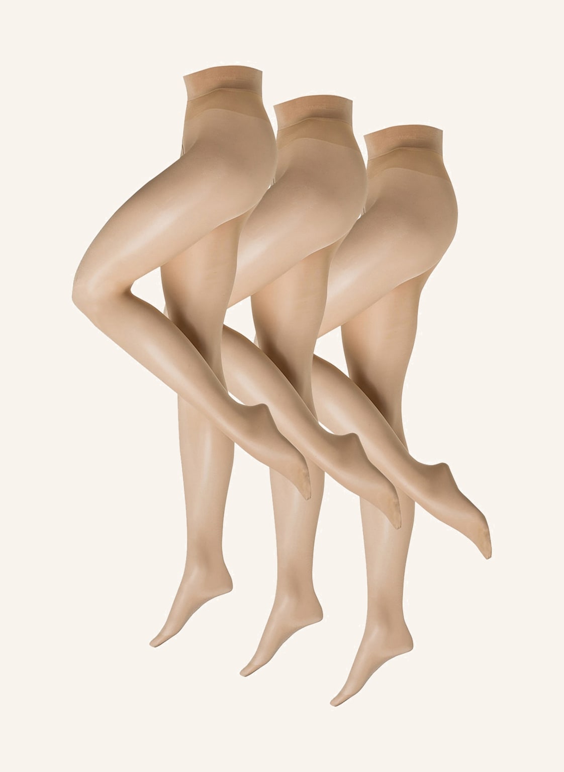 Wolford 3er-Pack Feinstrumpfhosen Satin Touch Comfort beige von Wolford