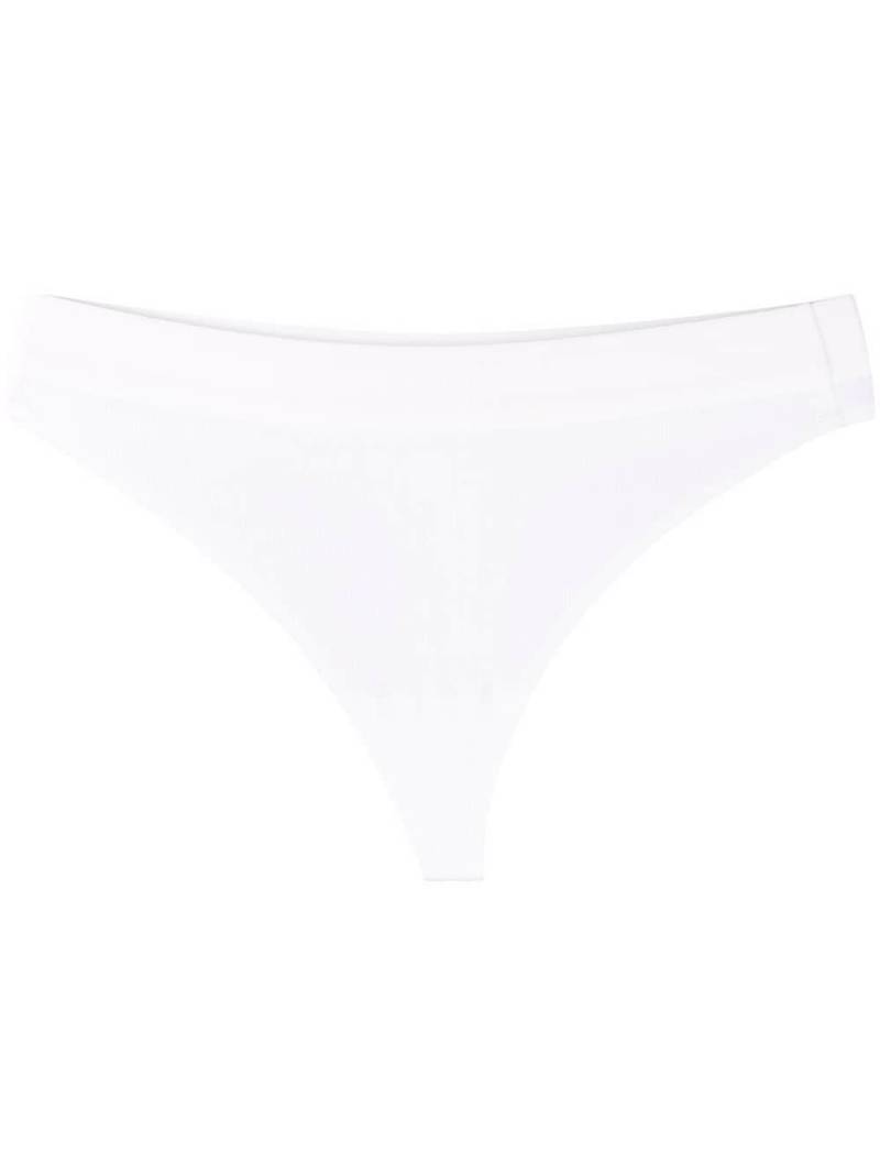 Wolford Beaty ribbed thong - White von Wolford