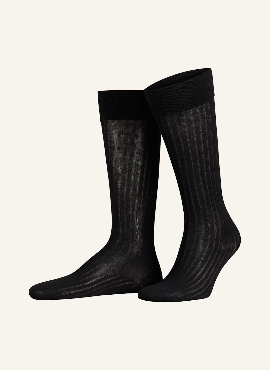 Wolford Fein-Kniestrümpfe Luxury Cotton Rib schwarz Wolford Fein-Kniestrümpfe Luxury Cotton Rib schwarz von Wolford