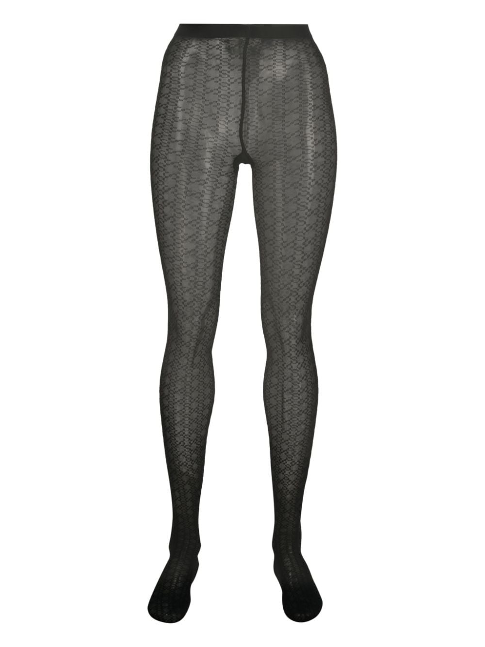 Wolford Intricate-pattern sheer tights - Black von Wolford