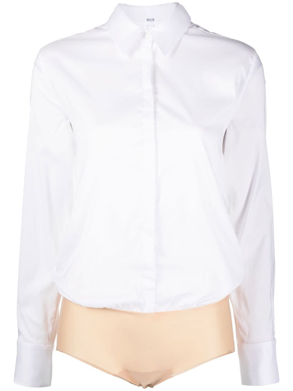 Wolford London shirt-style body - White von Wolford