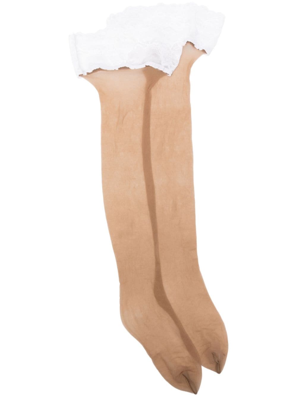 Wolford Nude 8 lace-trim stay-up - Neutrals von Wolford