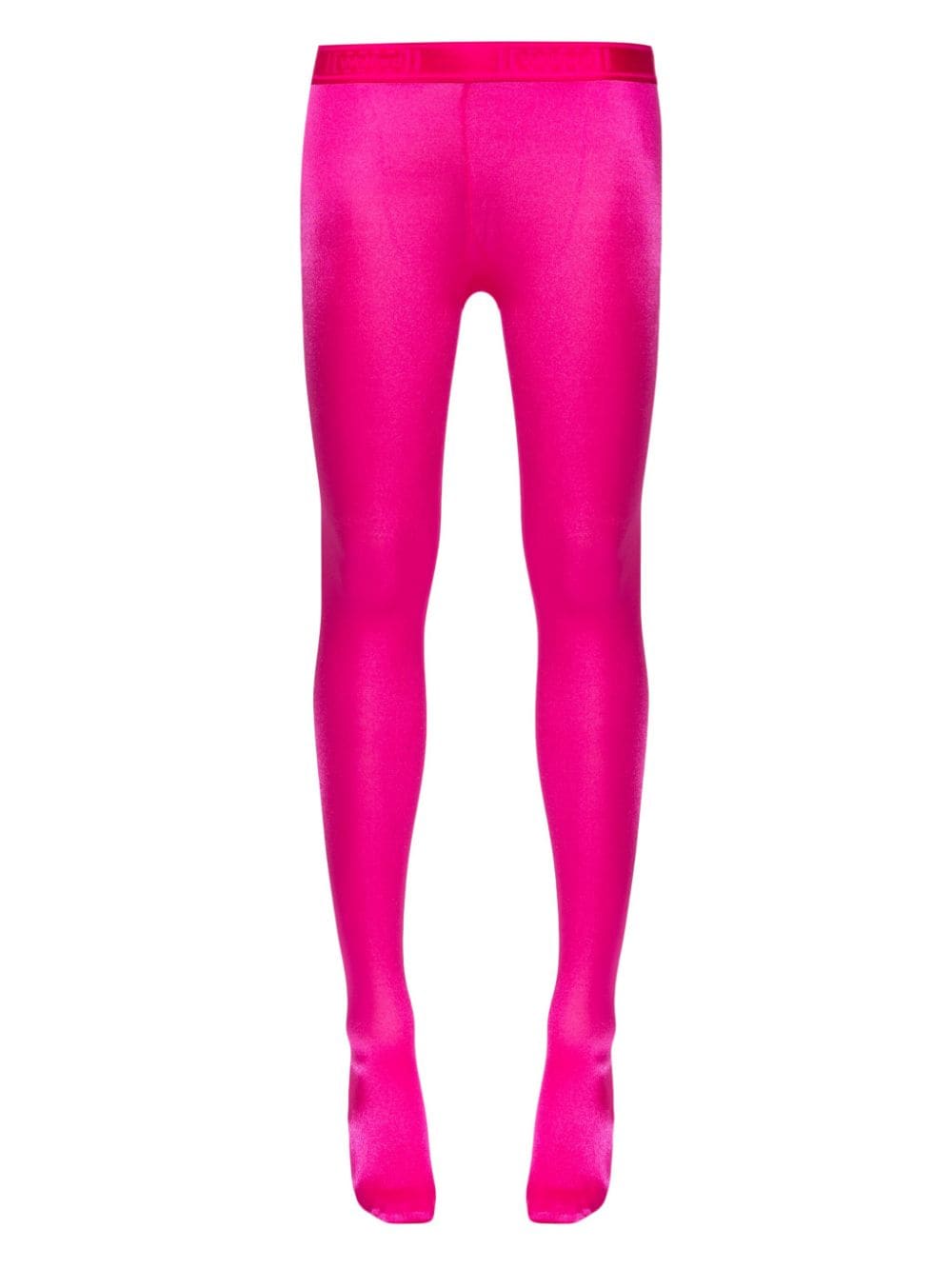 Wolford Satin De Luxe logo-waistband tights - Pink von Wolford