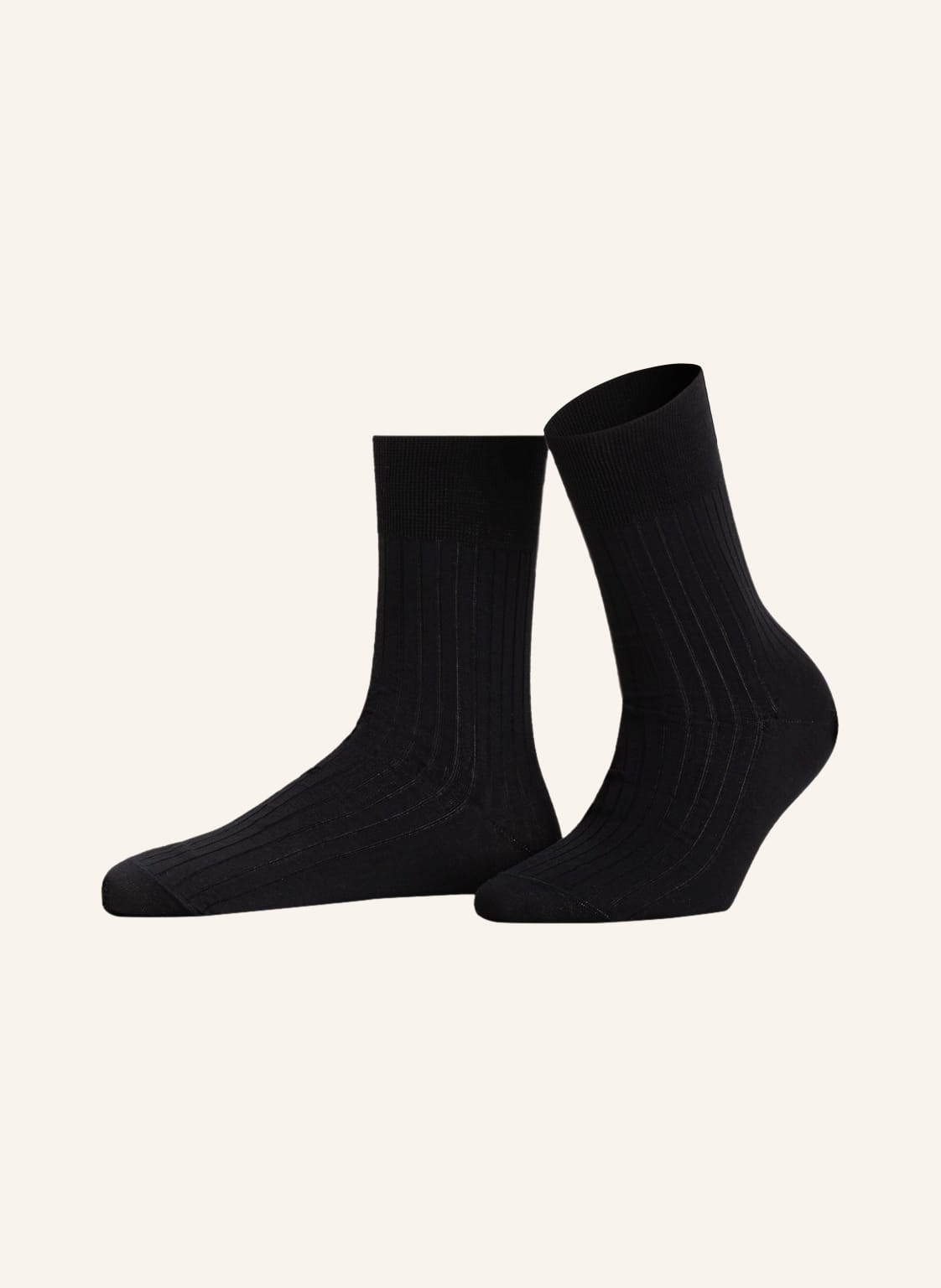 Wolford Socken Luxury Cotton Rib schwarz von Wolford