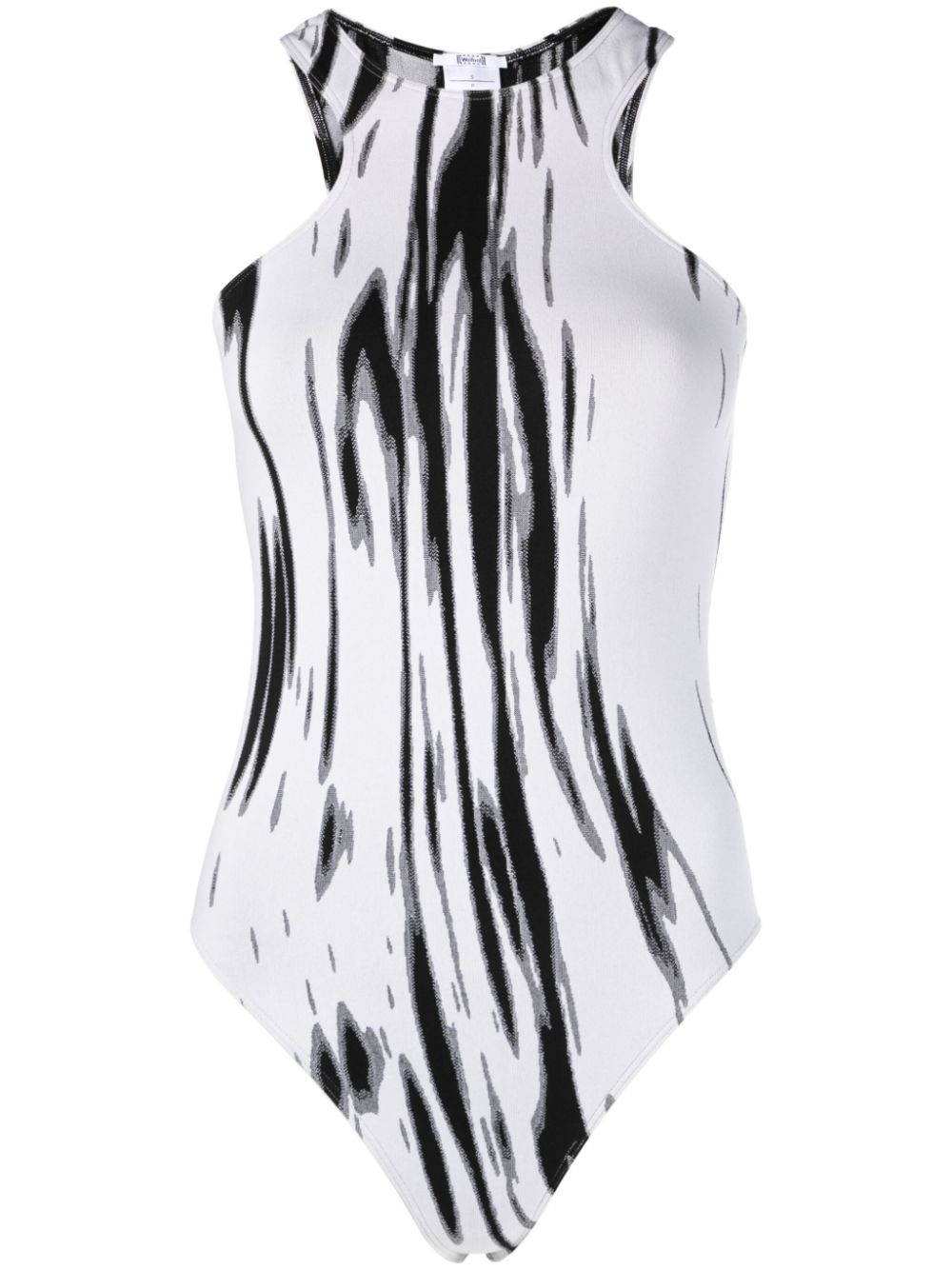 Wolford abstract-pattern sleeveless bodysuit - White von Wolford