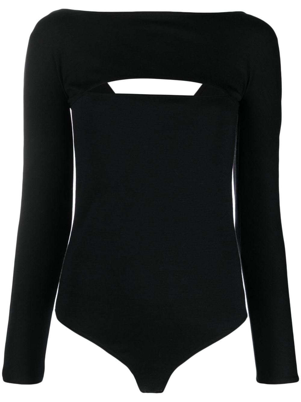 Wolford cut-out virgin-wool top - Black von Wolford