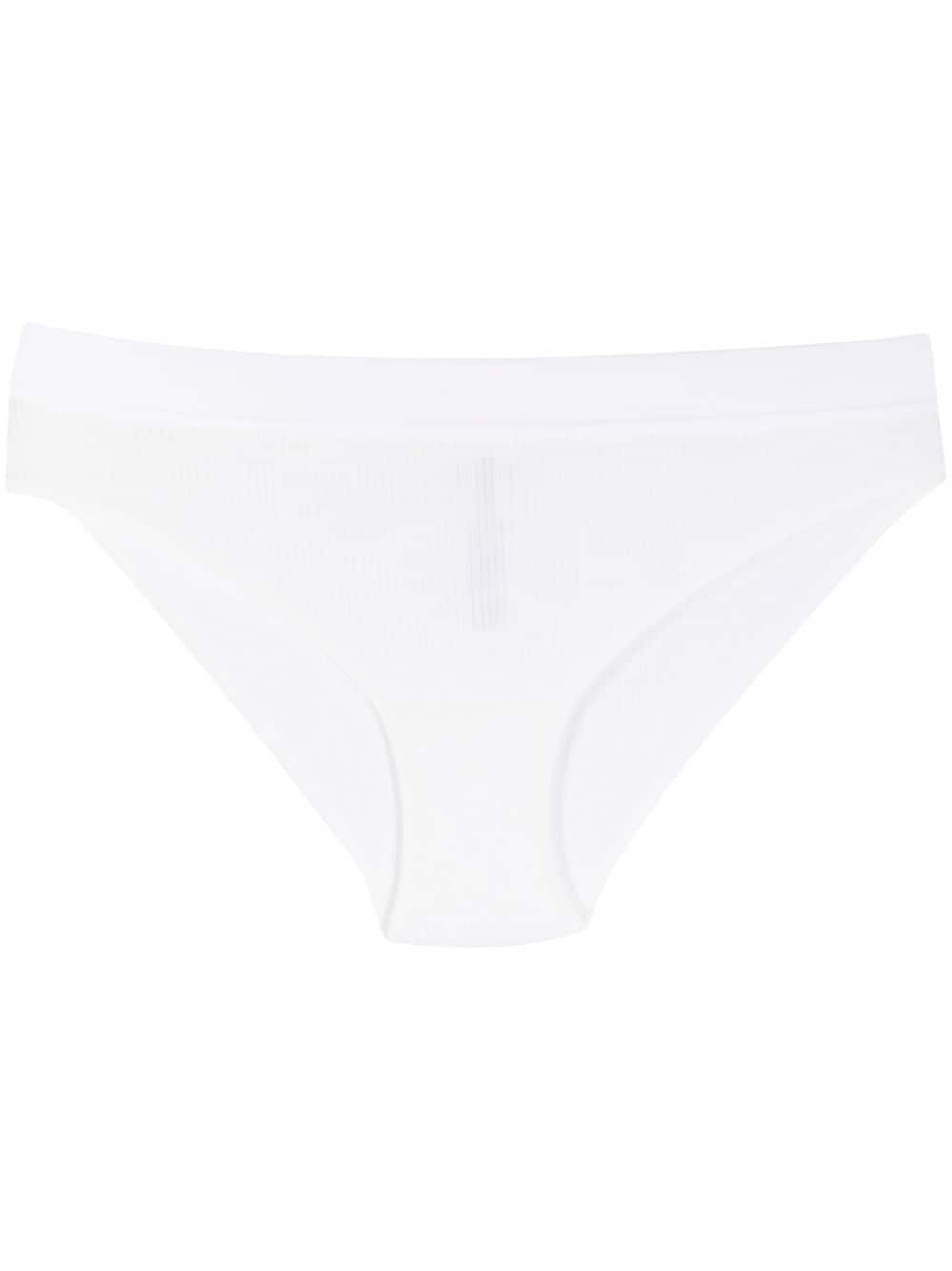 Wolford fine-ribbed cotton briefs - White von Wolford