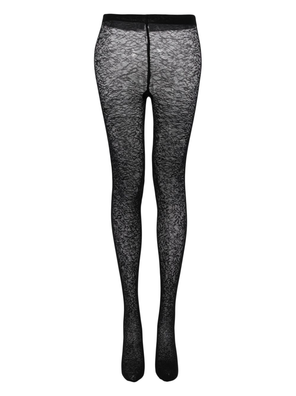 Wolford floral-motif tights - Black von Wolford