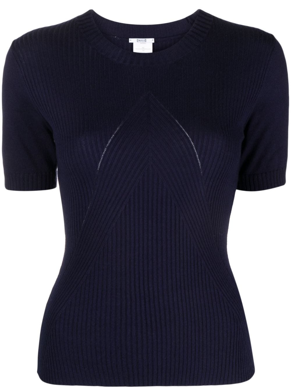 Wolford short-sleeve ribbed-knit top - Blue von Wolford