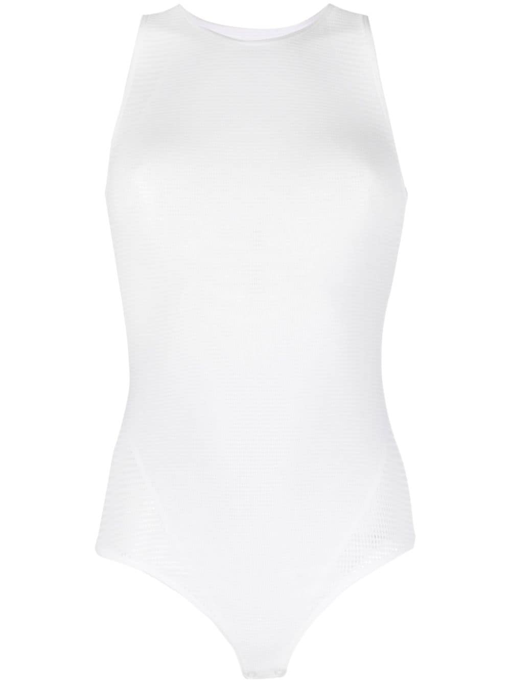 Wolford warp-knit sleeveless bodysuit - White von Wolford