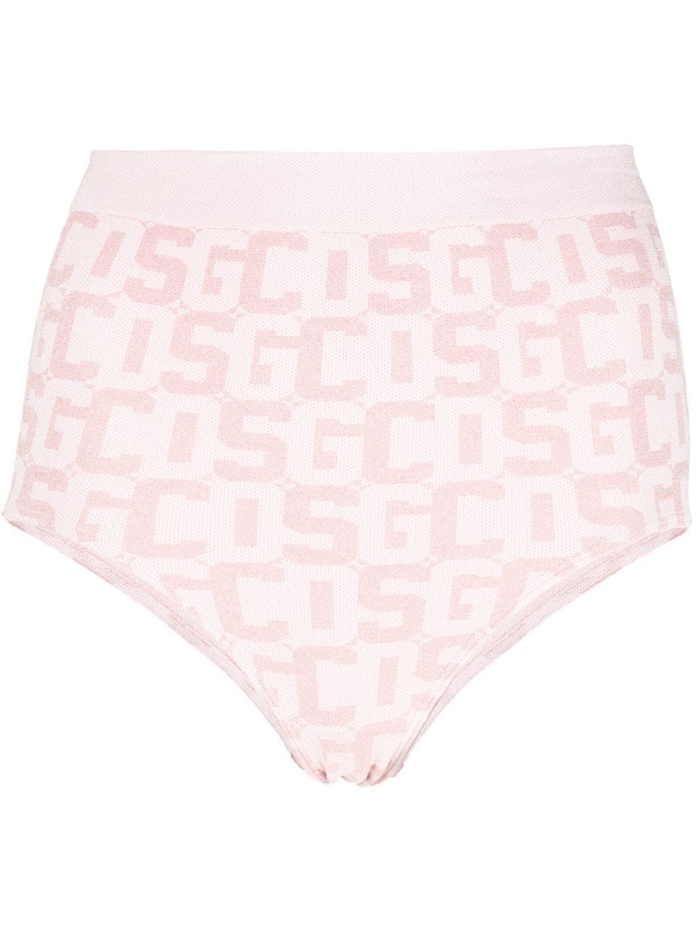 Wolford x GCDS basic monogram high-waisted brief - Pink von Wolford