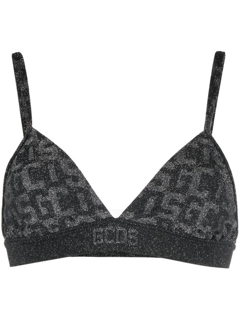 Wolford x GCDS monogram-print sports bra - Black von Wolford