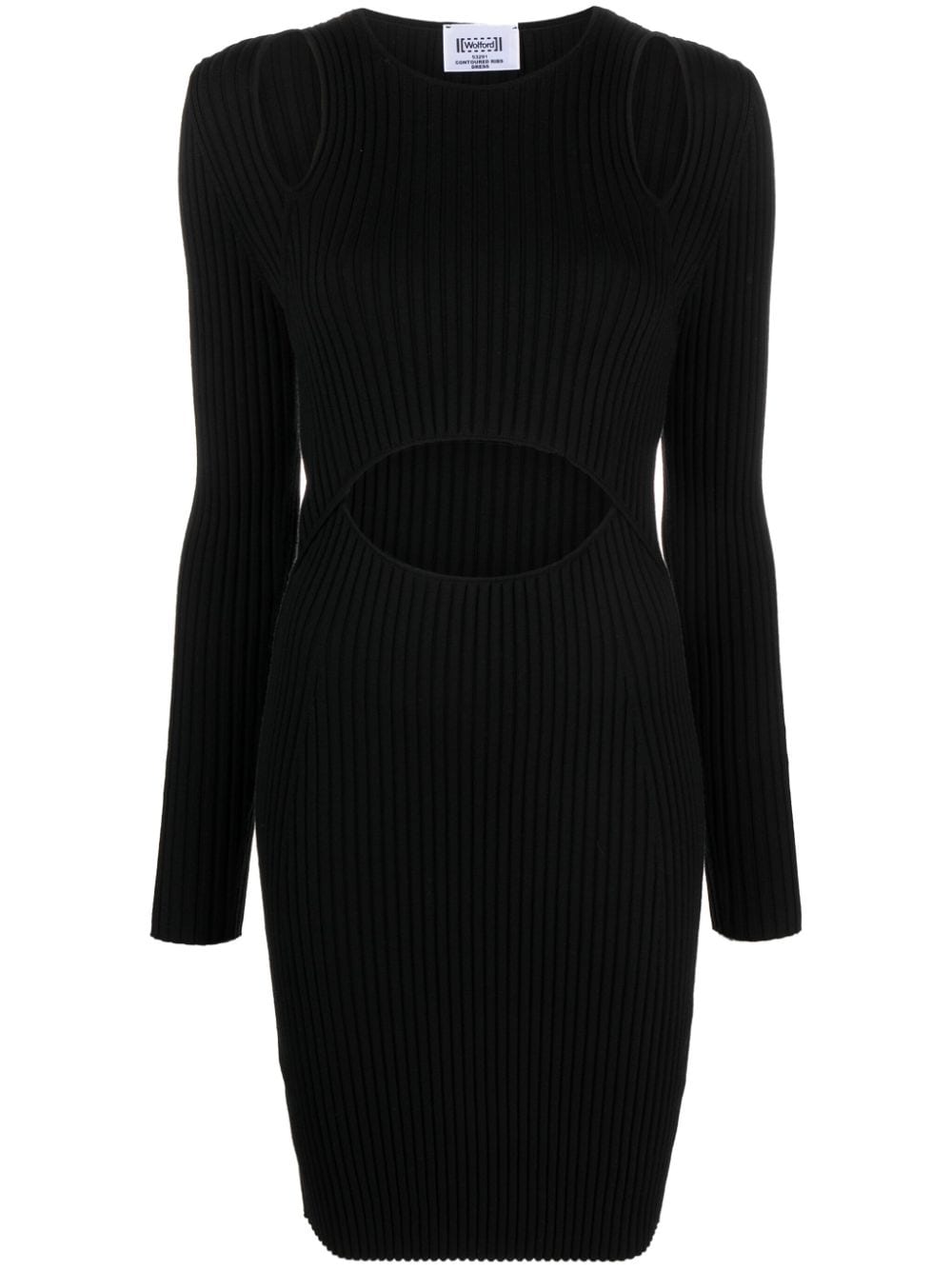 Wolford x Simkhai contoured ribbed-knit minidress - Black von Wolford