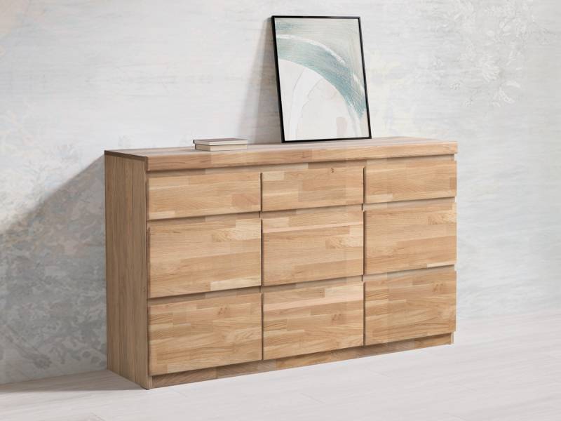 Home affaire Sideboard »OSLO«, Breite ca. 135 cm, Teilmassiv von home affaire