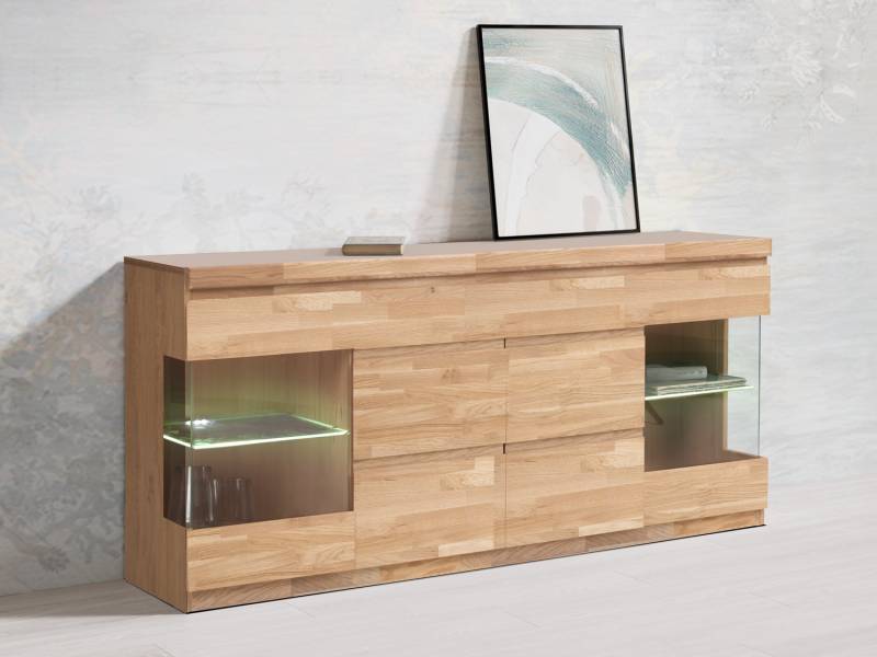 Home affaire Sideboard »OSLO«, Breite ca. 180 cm, Teilmassiv von home affaire