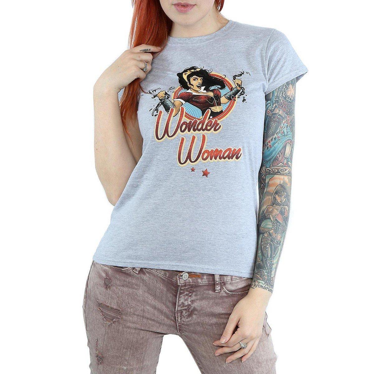 Bombshells Tshirt Damen Grau M von Wonder Woman