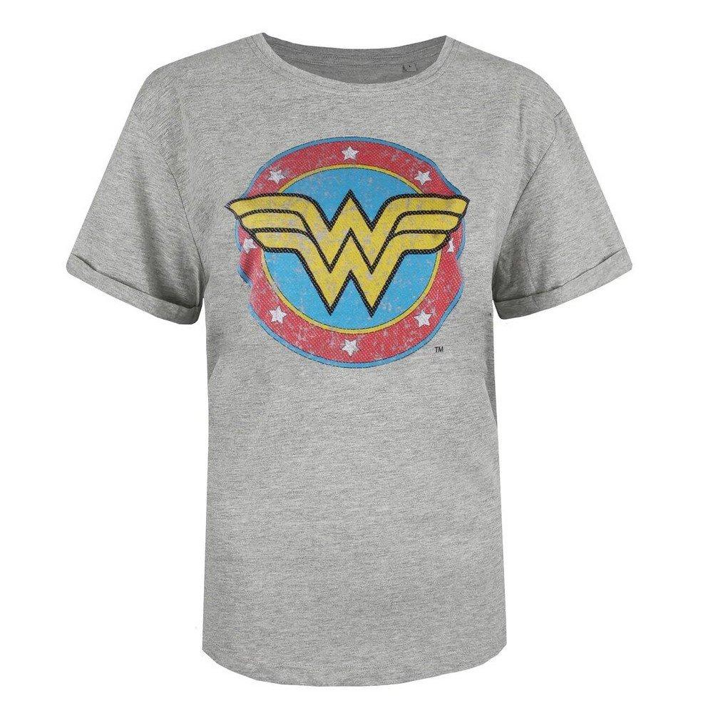 Classic Tshirt Damen Grau S von Wonder Woman