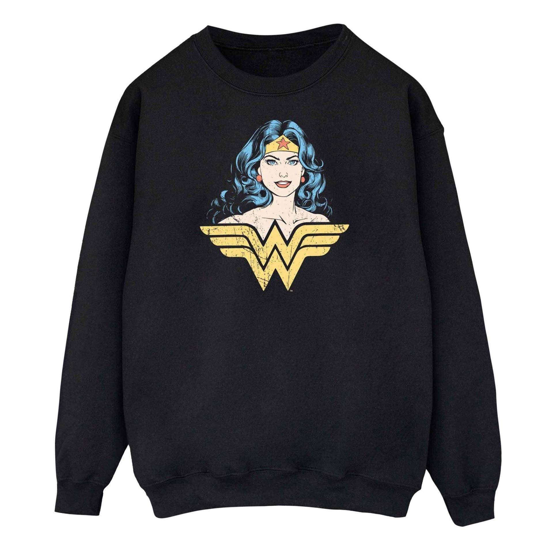 Gaze Sweatshirt Damen Schwarz S von Wonder Woman