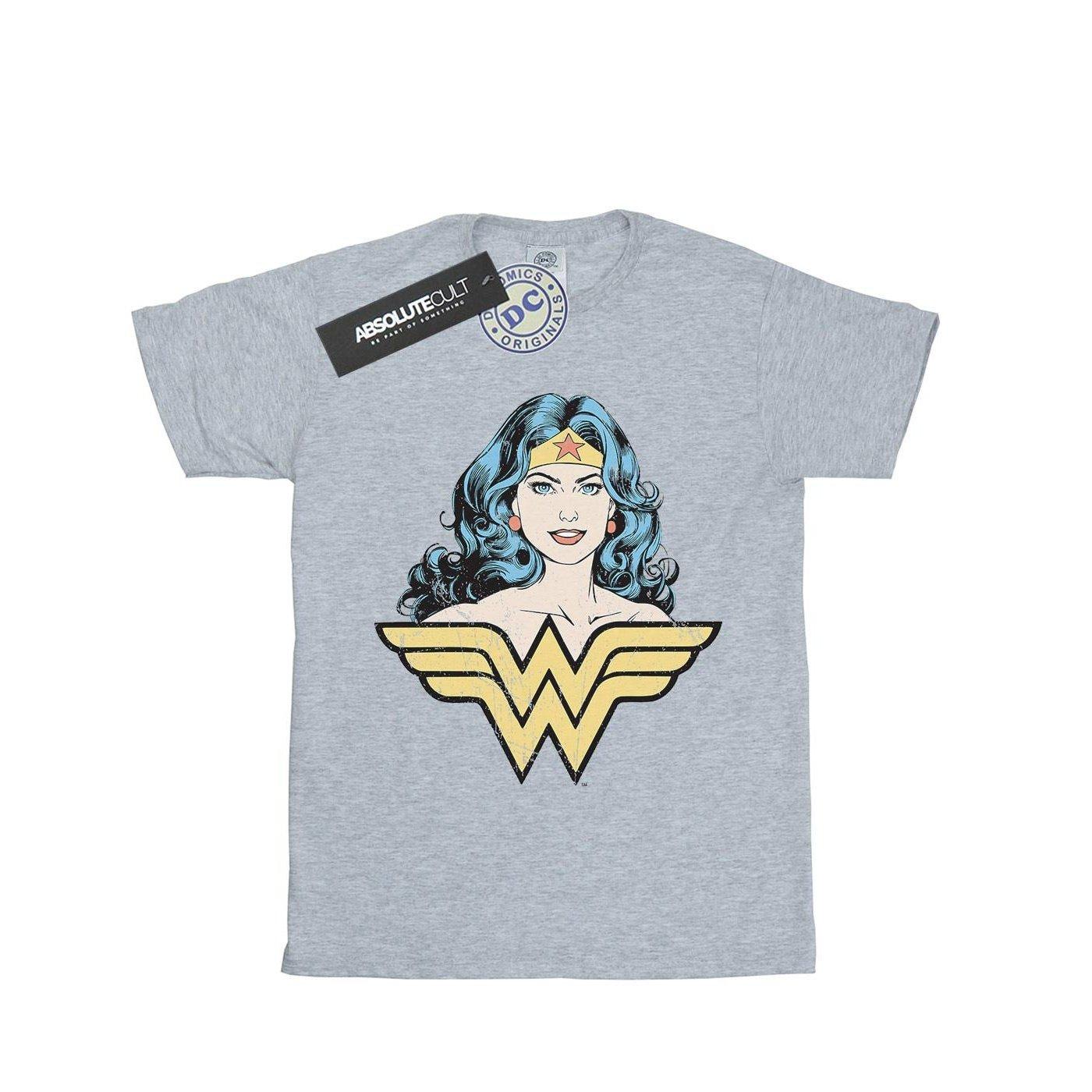 Gaze Tshirt Mädchen Grau 140/146 von Wonder Woman