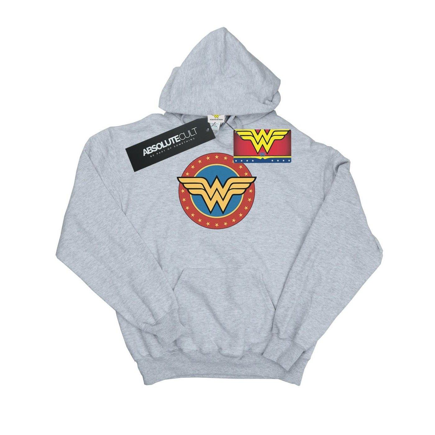 Kapuzenpullover Mädchen Grau 140/146 von Wonder Woman