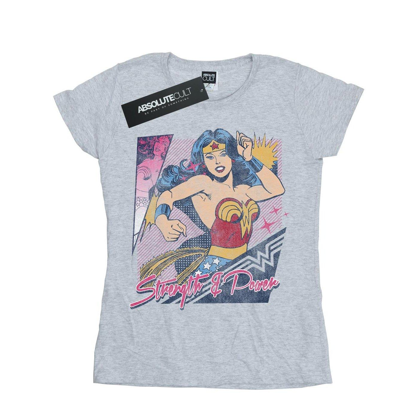 Strength And Power Tshirt Damen Grau XS von Wonder Woman