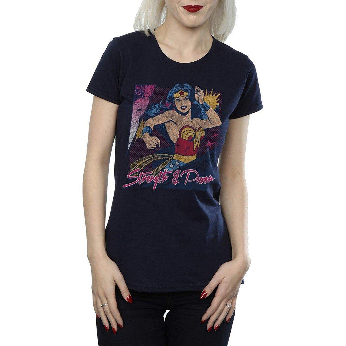 Strength And Power Tshirt Damen Marine M von Wonder Woman