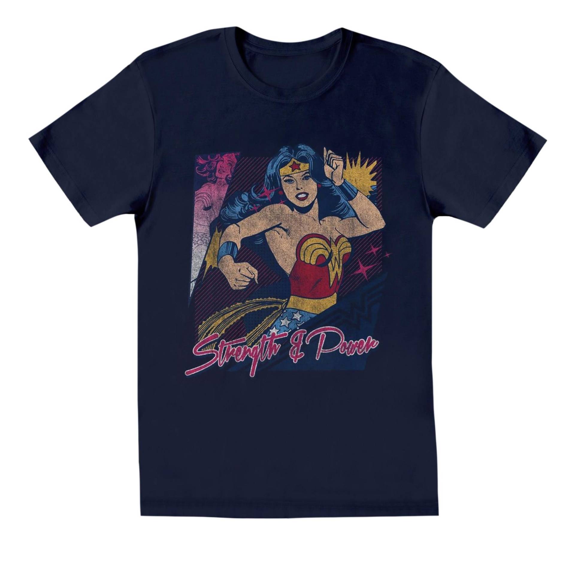 Strength & Power Tshirt Mädchen Marine 140/146 von Wonder Woman