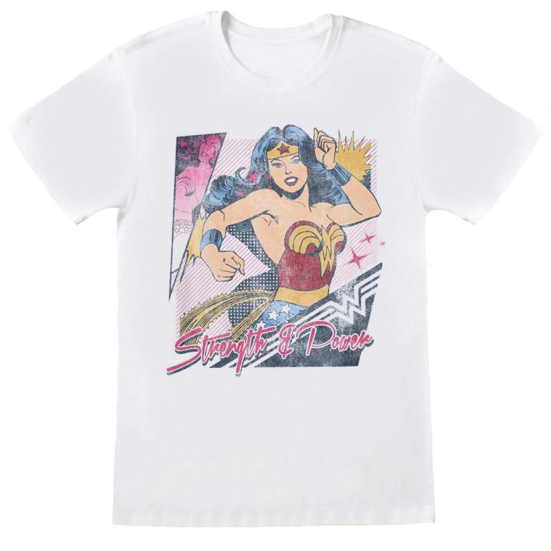 Strength & Power Tshirt Mädchen Weiss 140/146 von Wonder Woman