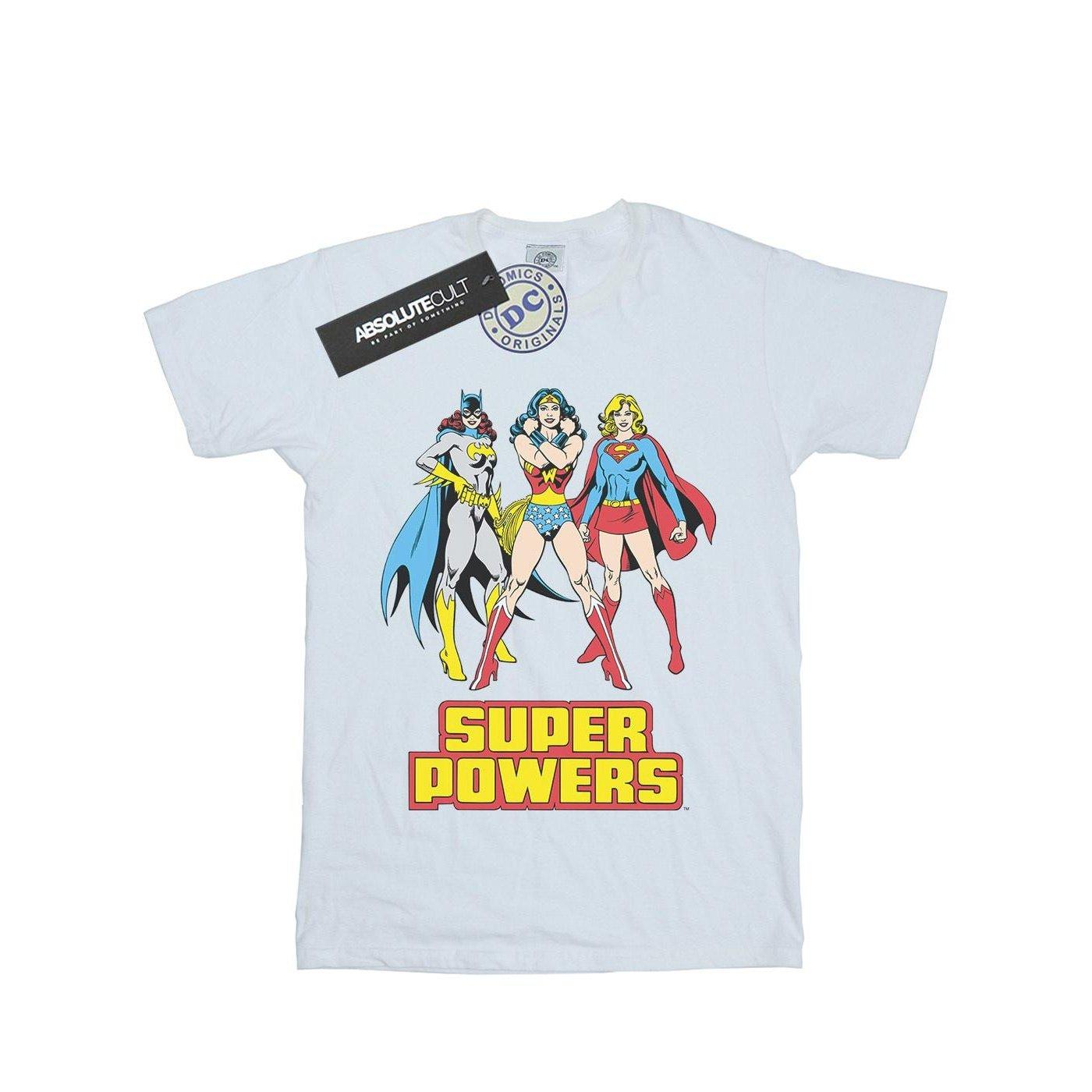 Super Power Tshirt Mädchen Weiss 116 von Wonder Woman