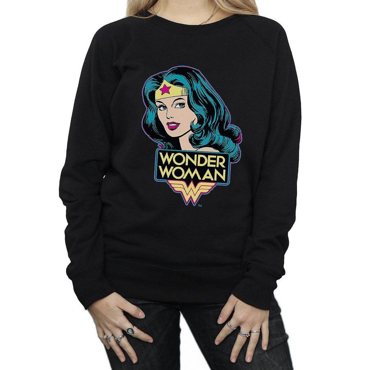 Sweatshirt Damen Schwarz S von Wonder Woman