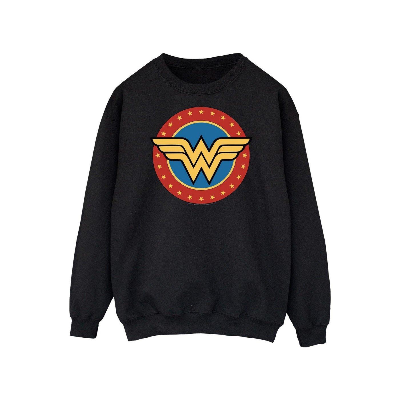 Sweatshirt Logo Damen Schwarz S von Wonder Woman