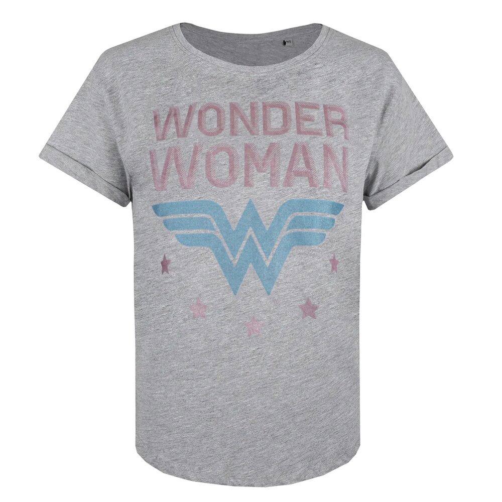 Tshirt Damen Grau L von Wonder Woman