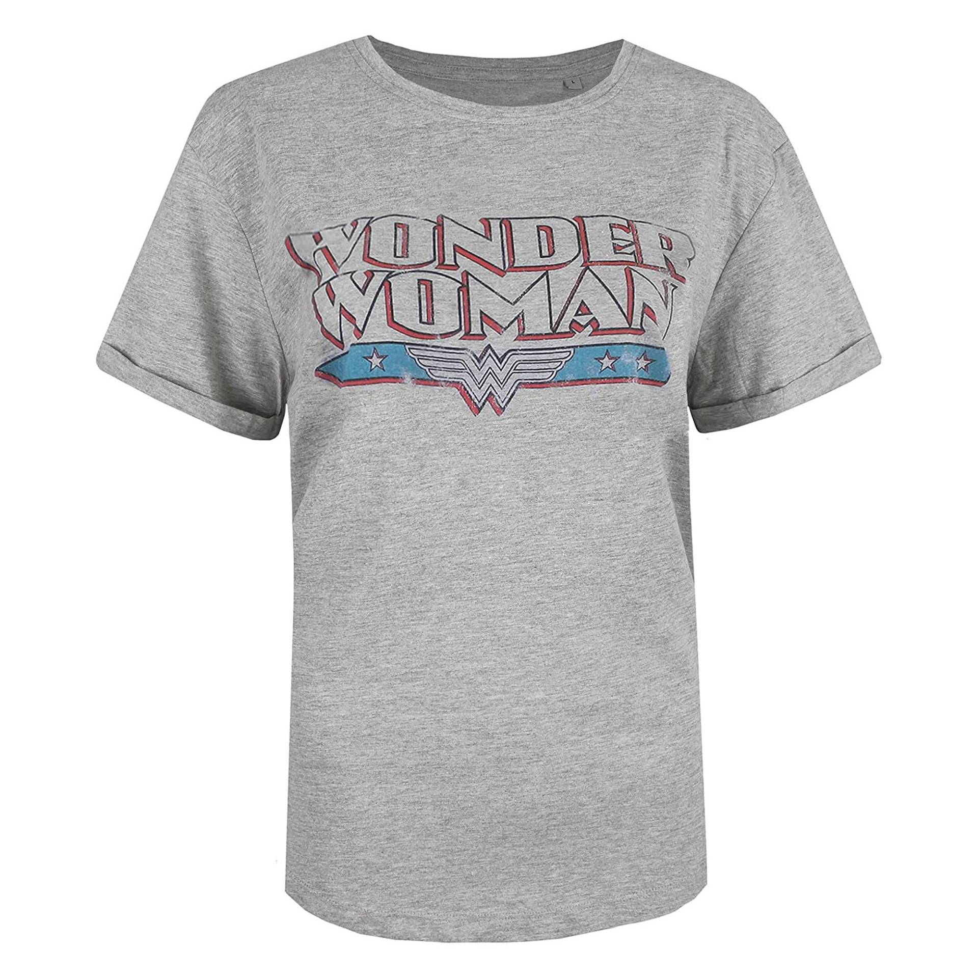 Tshirt Damen Grau S von Wonder Woman