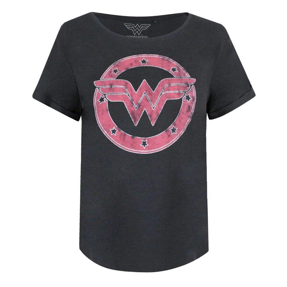 Tshirt Damen Lila L von Wonder Woman