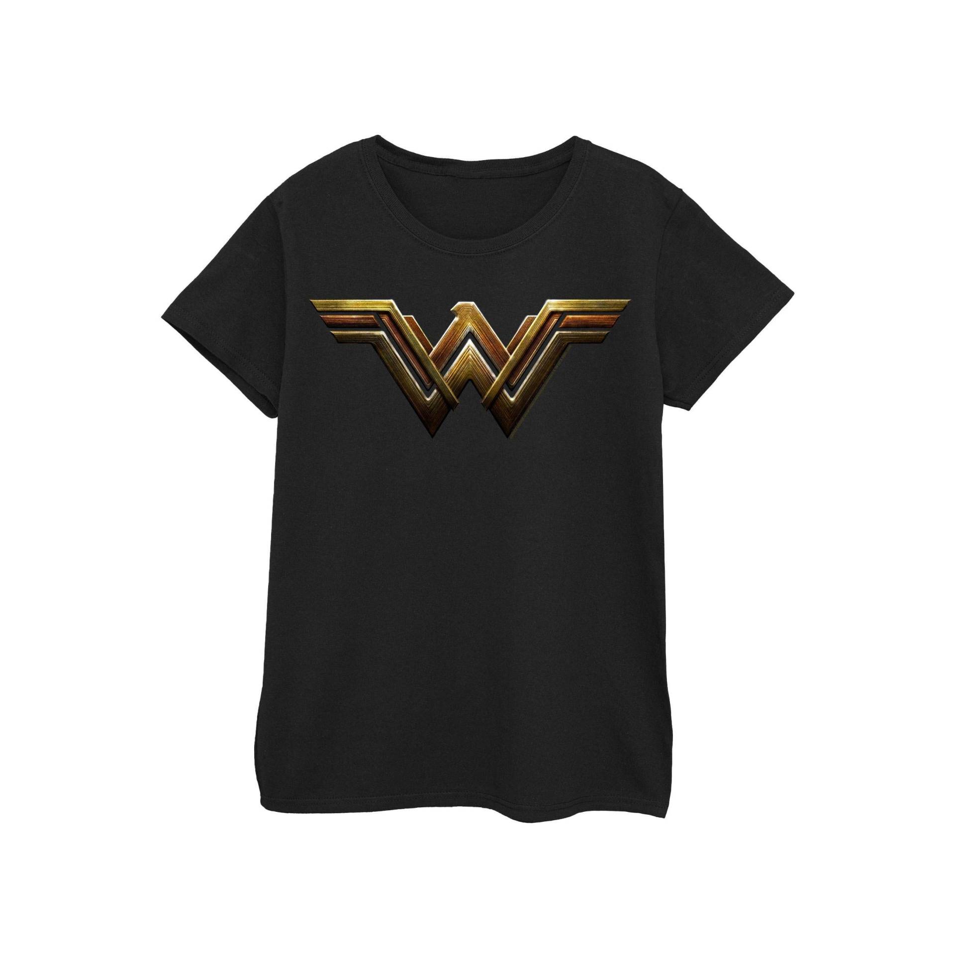 Tshirt Damen Schwarz L von Wonder Woman